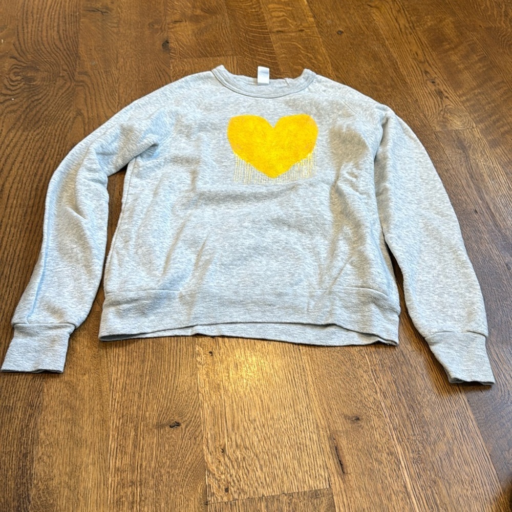 Alternative Women’s Crewneck Grey and Yellow Size XS